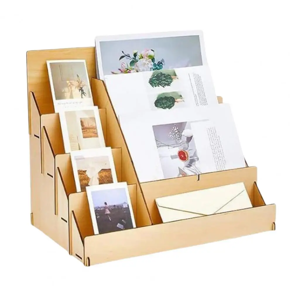 Multi-functional Display Stand Multi-functional Greeting Card Display Stand with 4 Layers for Strong Load-bearing Storage Photo