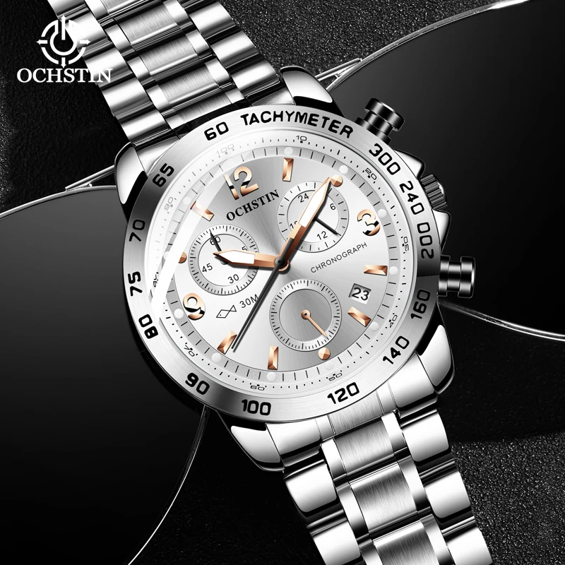 Ochstin Business Luxury New 2024 Pilot Series Multi functional Quartz Movement Waterproof Watch Men's Quartz Watch