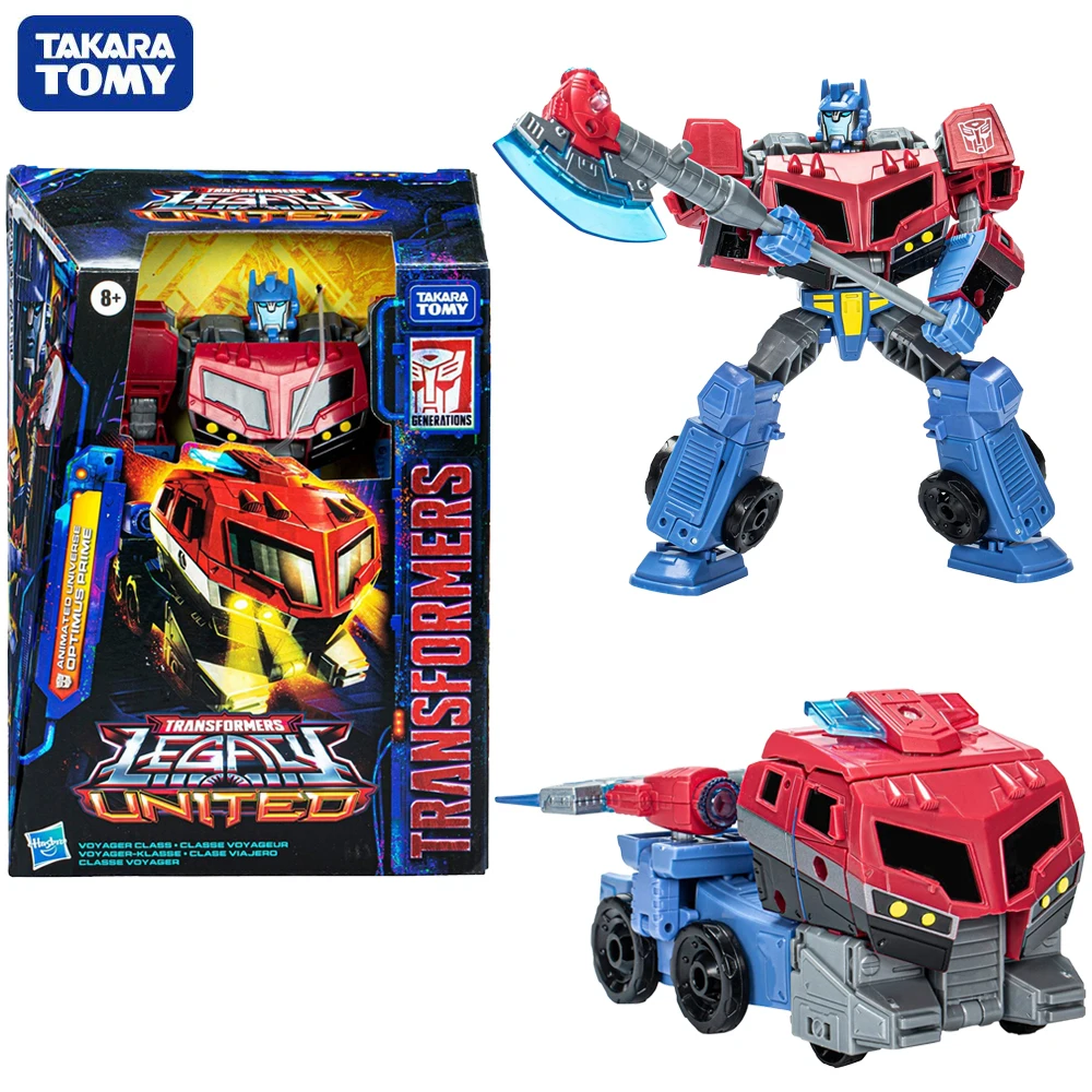 

[In Stock] Takara Tomy Transformers Legacy United Optimus Prime Animated Universe Voyager Class 7-Inch Action Figures Model Toys