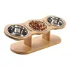 Tilted Raised Cat Food Bowls Pet Food And Water Bowls Feeder Set Elevated Puppy Bowls For Small Dogs Raised Cat Bowls With Non 1