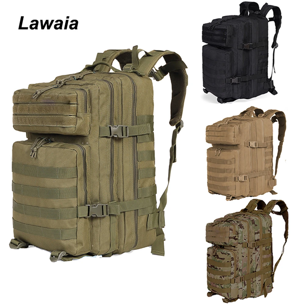 Militaire Tactische Rugzak, Grote Capaciteit, 3 Dagen Army Assault Pack Bug Out Bag Go Rugzak Voor Wandelen Jagen Trekking En Kamperen Andere Buitenactiviteiten 601320073