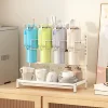 Metal Adjustable Tumbler Drying Rack For Stanley Cup Water Bottle Organizer For Kitchen Countertop White Thermos Holder 1