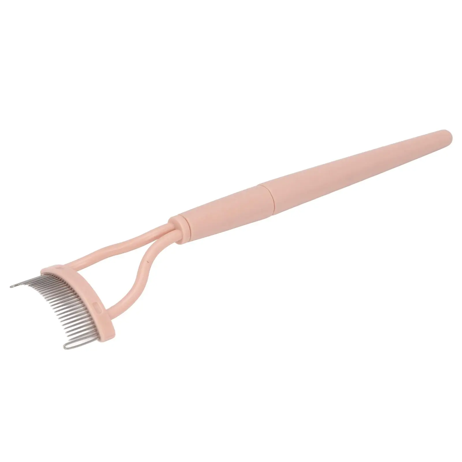 핑크 하프 아크 접이식 미니 래쉬 분리기 도구, 보호 커버 포함, 여행에 이상적