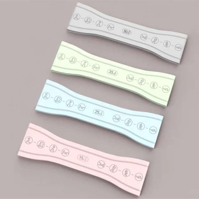 Silicone Butt Ring Yoga Elastic Tension Resistance Band Fitness Female Elastic Ring Stretch Pull Back Buttock Buttock Magic 6