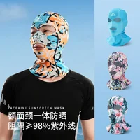 Summer Sun Protection Swimming Mask Beach Face Kini UV Protection Men and Women Swimming Head Diving Cap Breathable 2