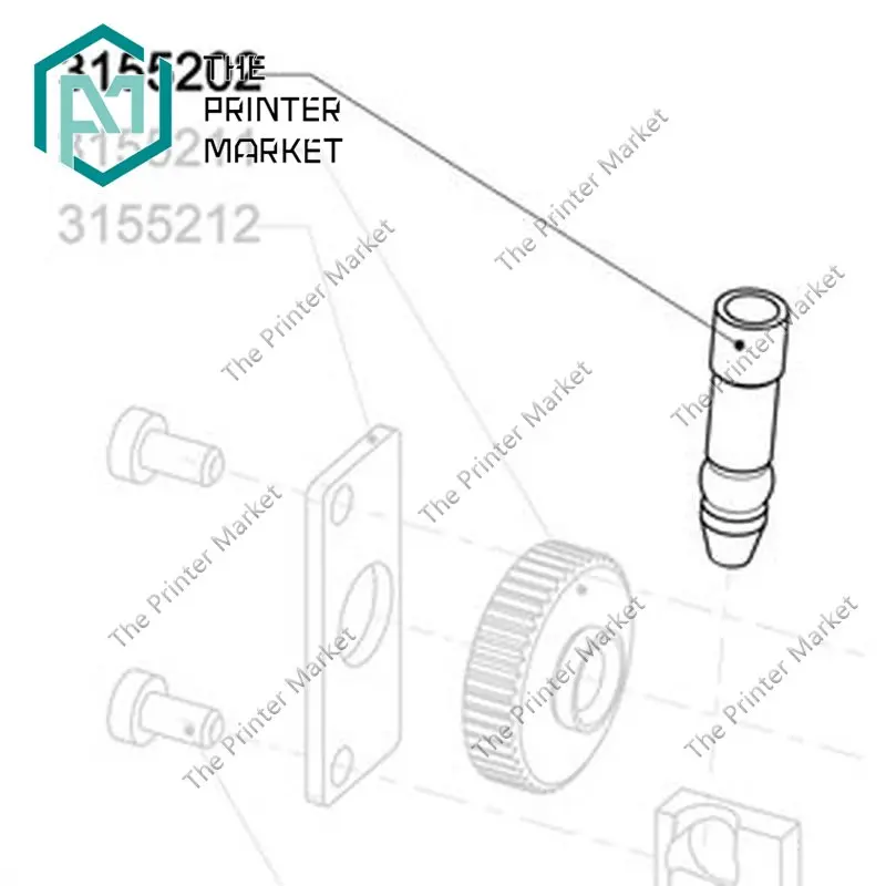 

3155202 Connecting Funnel For Hohner M45/6 Stitching Head Hohner Stitcher Parts