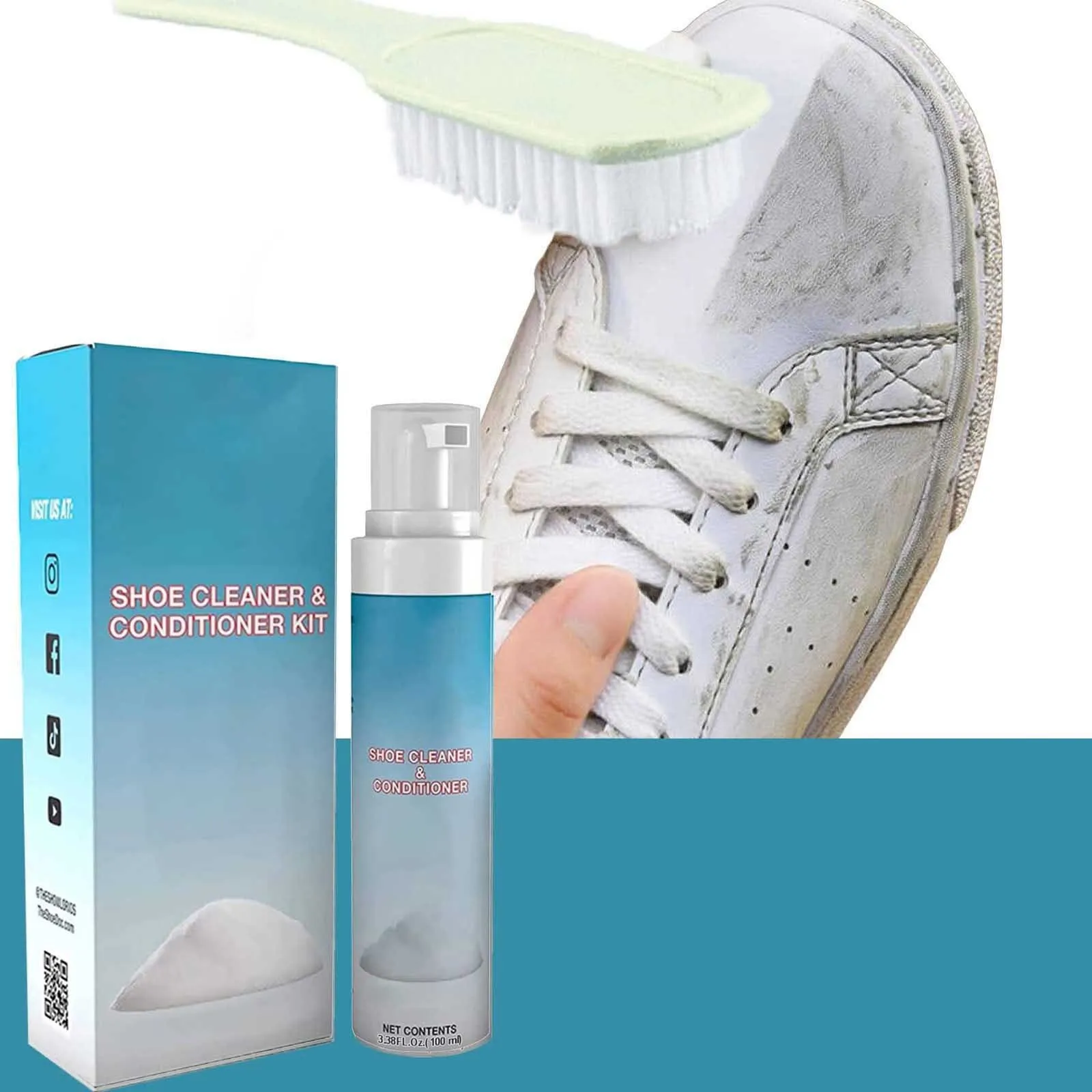 

Shoe Cleaner Shoe Cleaner Conditioner Kit Delicate And Rich Foam Easy To Operate Significant Effect Without Hurting The Upper