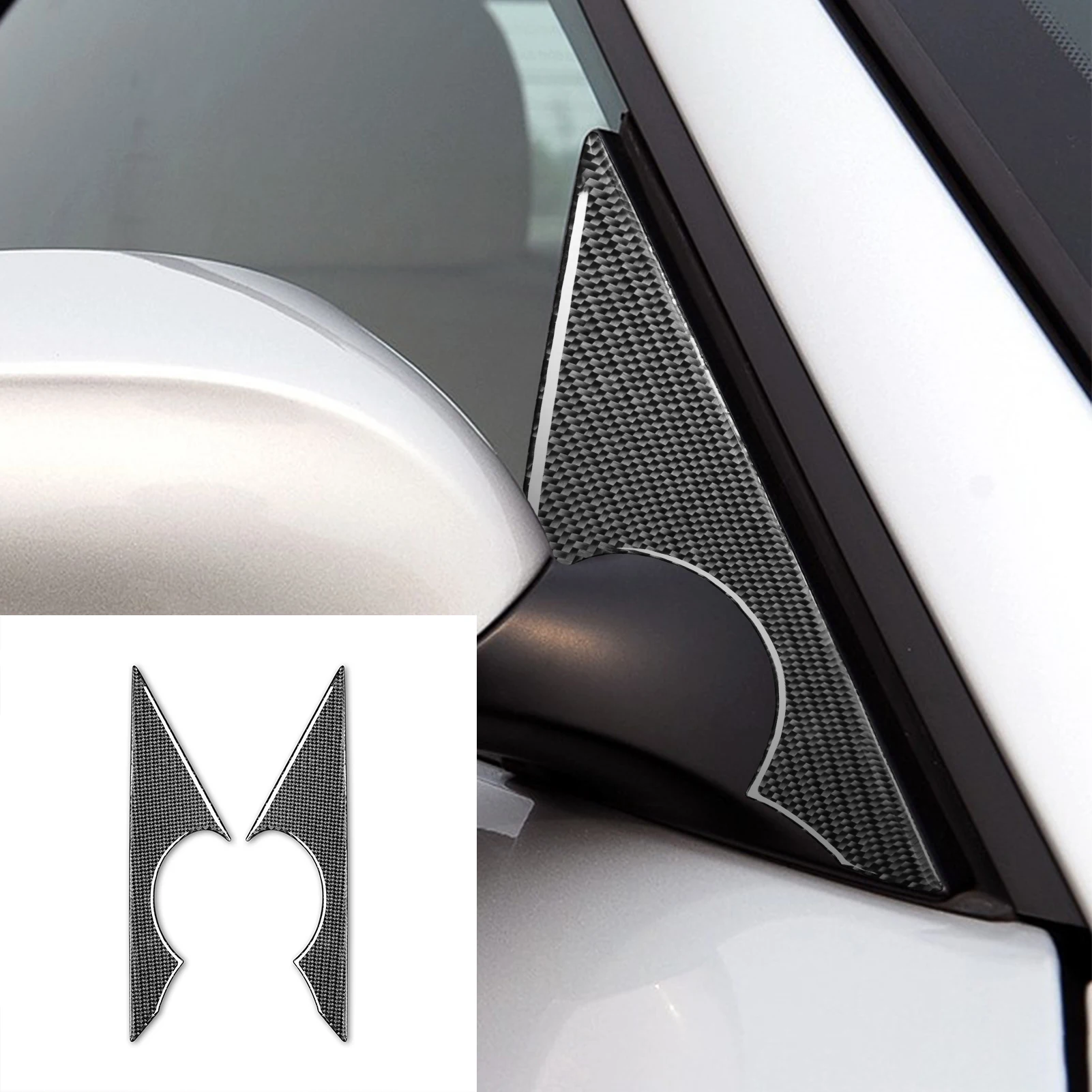 

Автомобильное стекло, обе стороны, а-столб, колонна из углеродного волокна, наклейка для BMW E85 Z4 2003 2004 2005 2006 2007 2008, внешняя часть