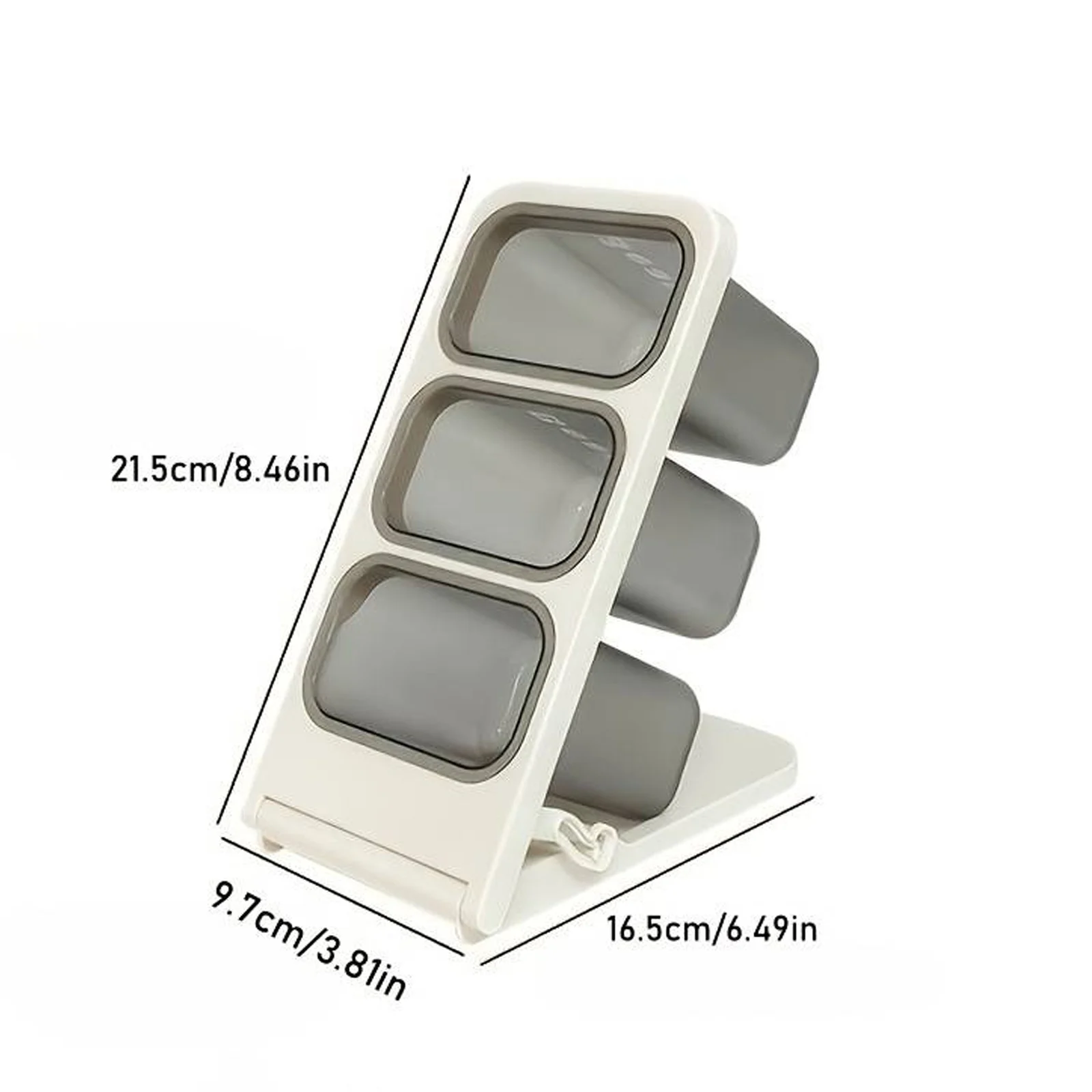 Portapenne da scrivania, contenitore di grande capacità per studenti e uso in ufficio, porta pennarelli e penne stilografiche con tre scomparti indipendenti | Scomparti Inclinati e Divisori per Utensili - Adatti per Cassettiere da Camera da Letto, Scri - immagine 4