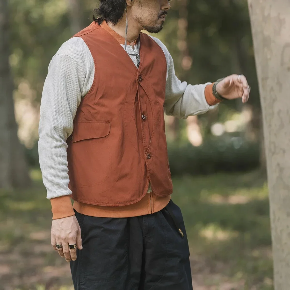 Non Stock Half Moon Pocket Hunting Vest Outdoor Climbing Hiking Casual Waistcoat 3