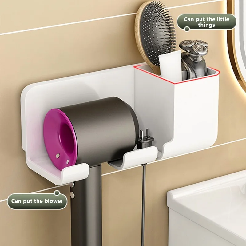 

Hair Dryer Holder Wall Dryer Cradle Straightener Stand Hairdryer Organizer Storage Box Toilet Blower Holder Bathroom Shelves