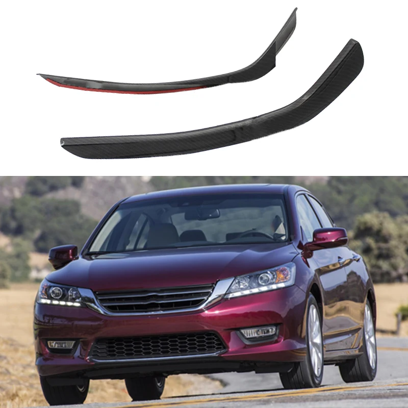 

2 шт., автомобильные молдинги из углеродного волокна для Honda Accord 2013 2014 2015 2016 2017