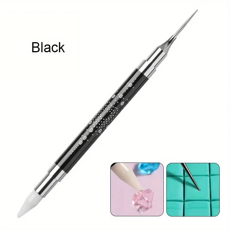 Nail Art Dotting Pen Double End Painting DIY Brush Rhinestone Handle Diamond Picker Manicure Dotting Tool Nail Accessories 6