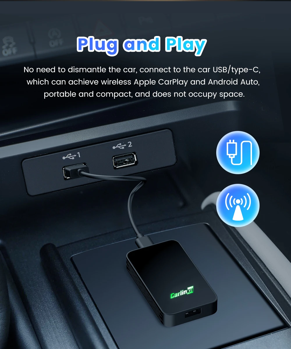 Carlinkit 5.0 2Air Der neueste Wireless CarPlay und Wireless Android Auto