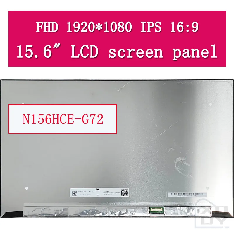 15.6 슬림 LED 매트릭스 N156HCE-G72 REV C1 노트북 lcd 스크린 패널 1920*1080 FHD IPS 100% sRGB