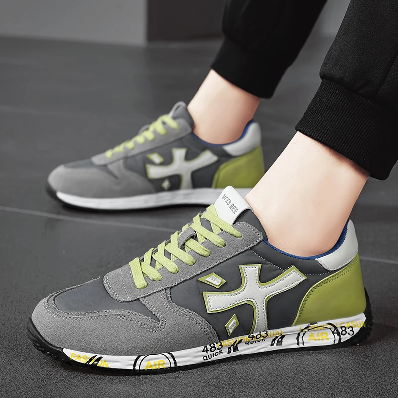 

2023 Fashion Men's Brand Sneakers Retro High Quality Leather Men Sports Shoes Breathable Low Men Casual Shoes Zapatillas Hombre