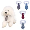 2023 Dog Cat Grooming Cat Striped Bow Tie Animal Striped Bow Tie Collar Pet Adjustable Christmas Cat Collar Pet Collar 4