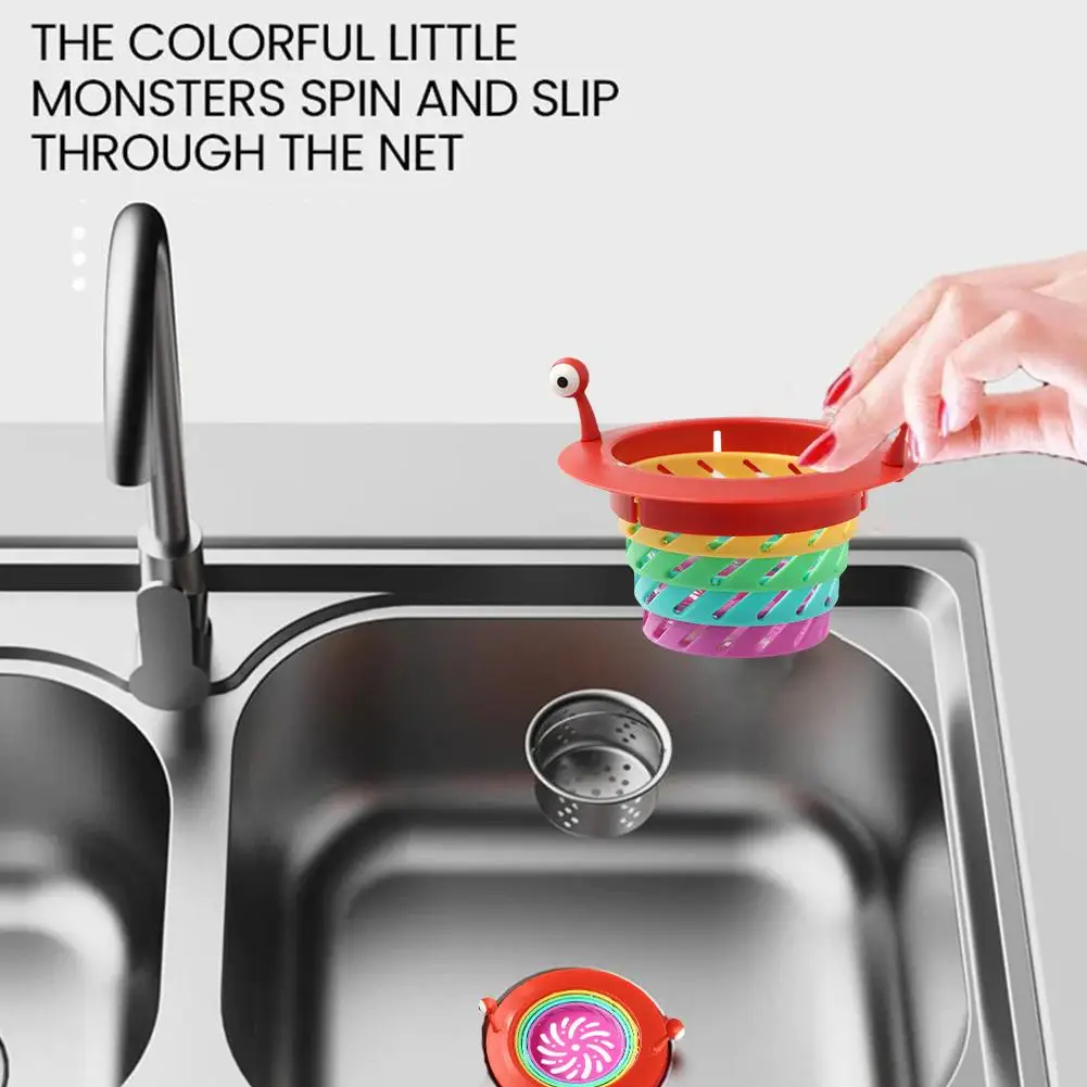 Kitchen Sink Water Filter Silicone Cute Sink Funnel Anti Clog Sink