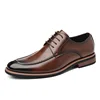 Fashion Big Size Oxford Shoes for Men Spring Autumn New Designer Lace Dress Shoes Male Business Casual Leather Shoes Man