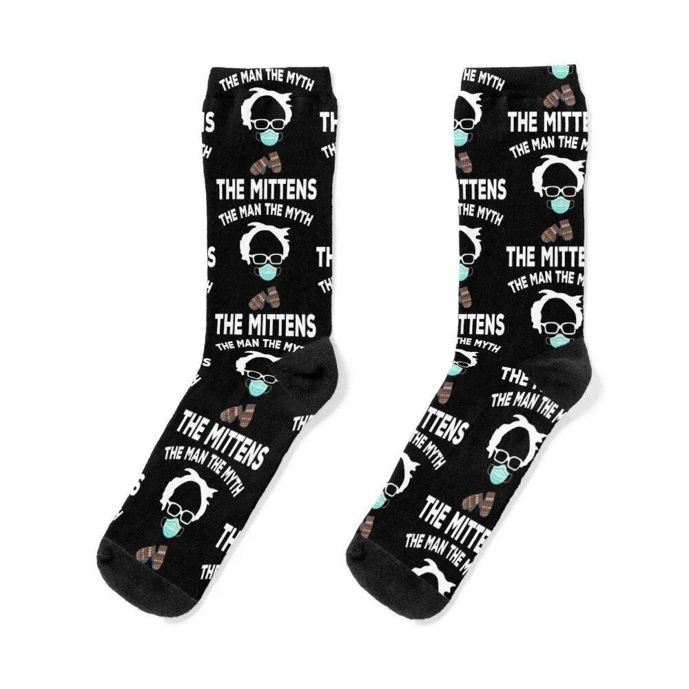 

The Man the Myth The Mittens Bernie Sanders Inauguration 2021 Socks floral Lots Toe sports Male Socks Women's