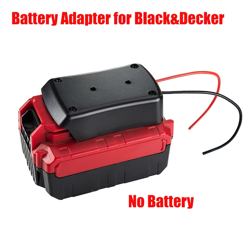 

Адаптер аккумулятора для Black & Decker, 20 в, колеса для аккумулятора, фоторазъем питания, держатель питания с 14 манометром, робототехника