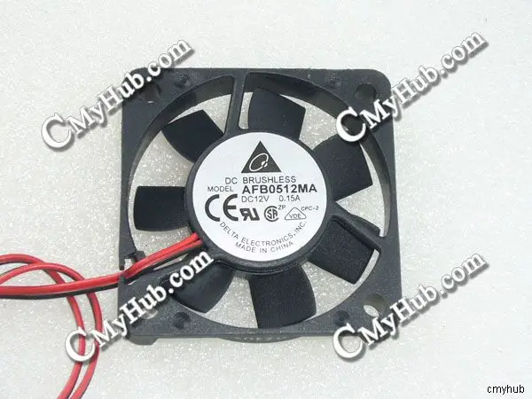 

Для DELTA AFB0512MA DC12V 0.15A 5010 5 см 50 мм 50x50x10 мм 2-контактный охлаждающий вентилятор AFB0512MA