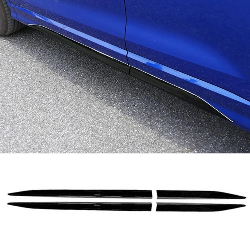 

FIT FOR Audi Q3 2019 2020 2021 2022 2023 stainless steel black Body Kit Side Door Car Body Molding Cover Trim 4PCS