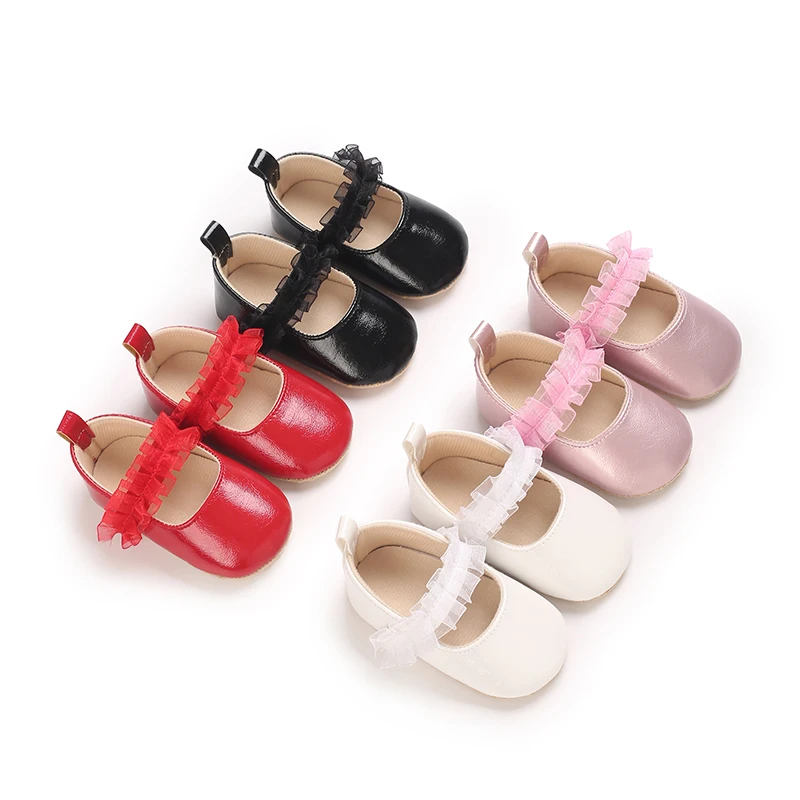 

Spring And Summer New Velcro Girls' Shoes With Anti Kick And Non Slip Fabric Sole Elegant and Comfortable Baby Walking Shoes