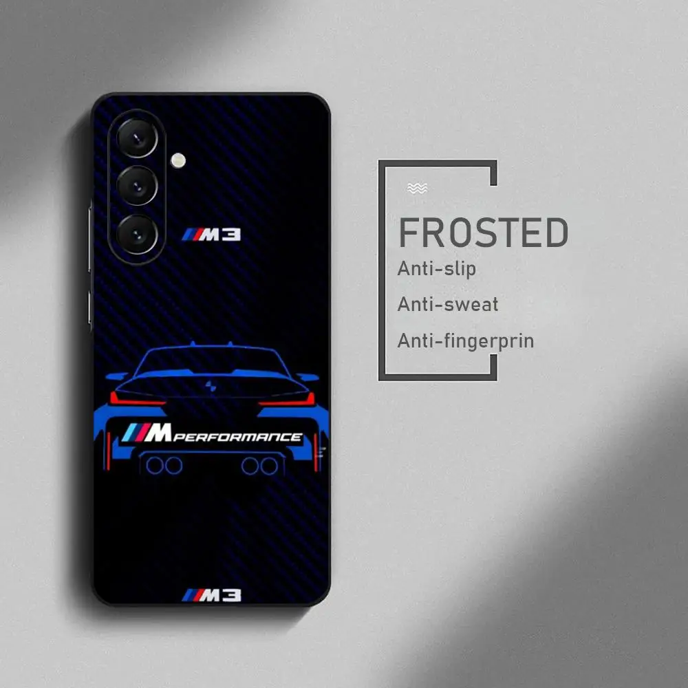 Sleek Black Car-Inspired Soft Phone Case