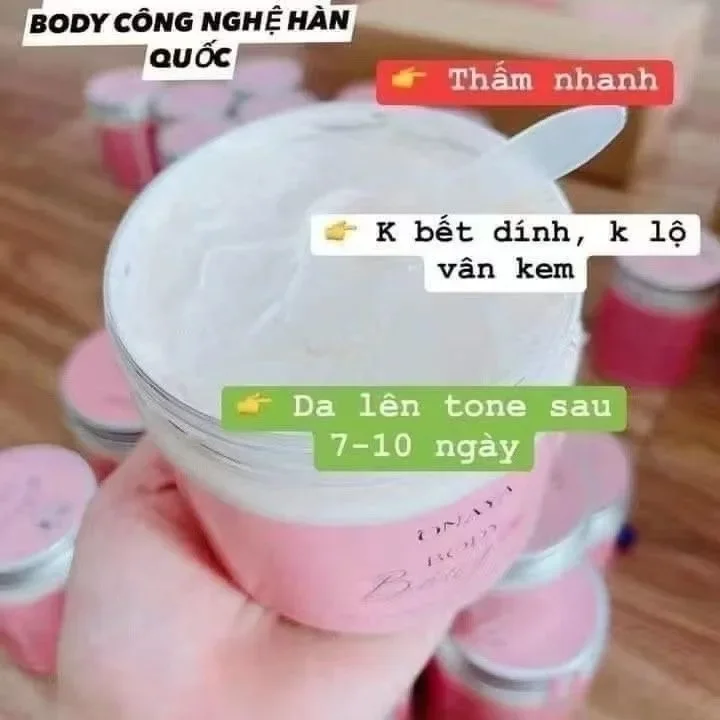 250g kem Body bong trang manh.