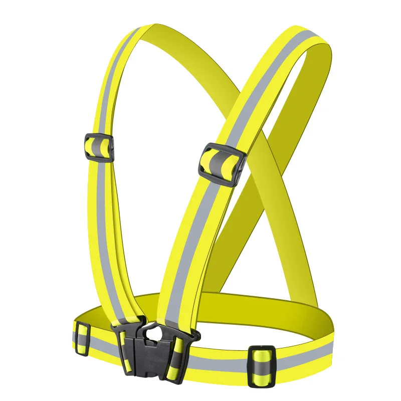 1PC outdoor night walking safety vests highlight adjustable lightweight reflective vest biking safety strap waterproof running reflective safety vest