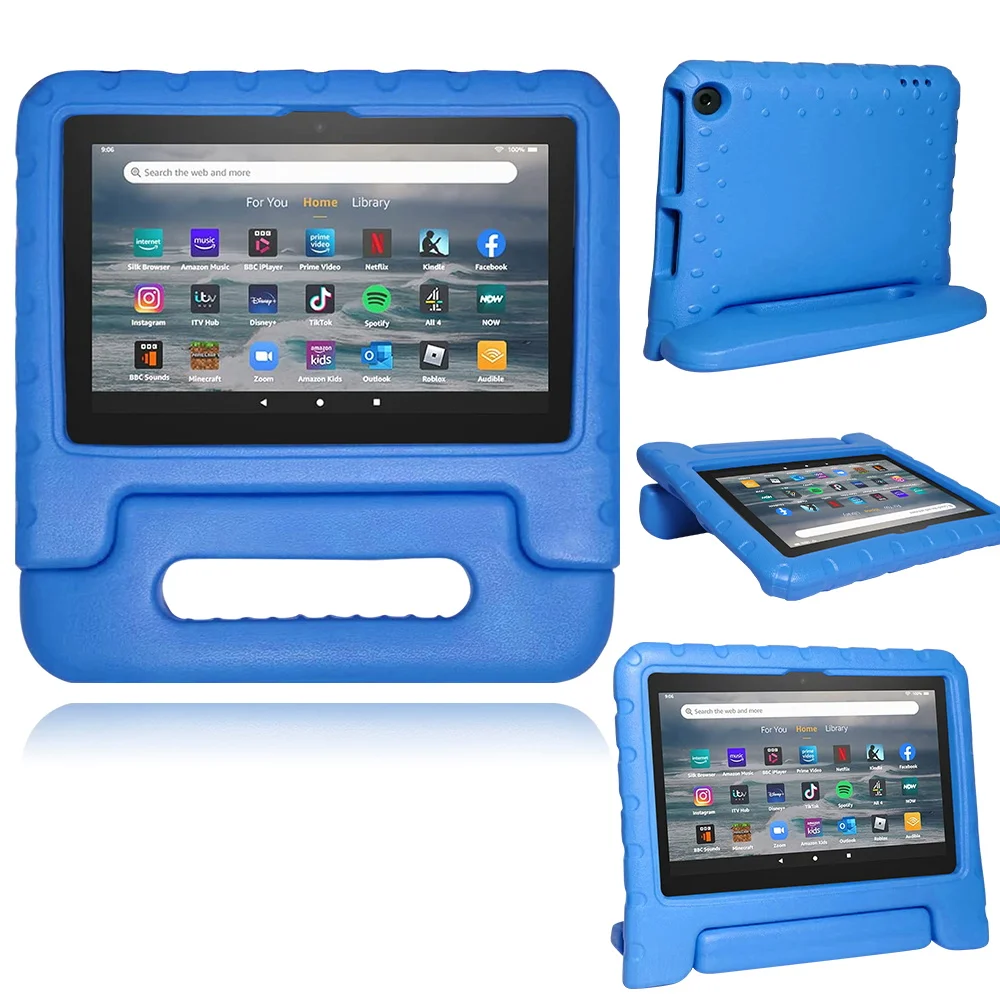 childs eva caso anti-queda tablet suporte capa para hd 8 6th 7th