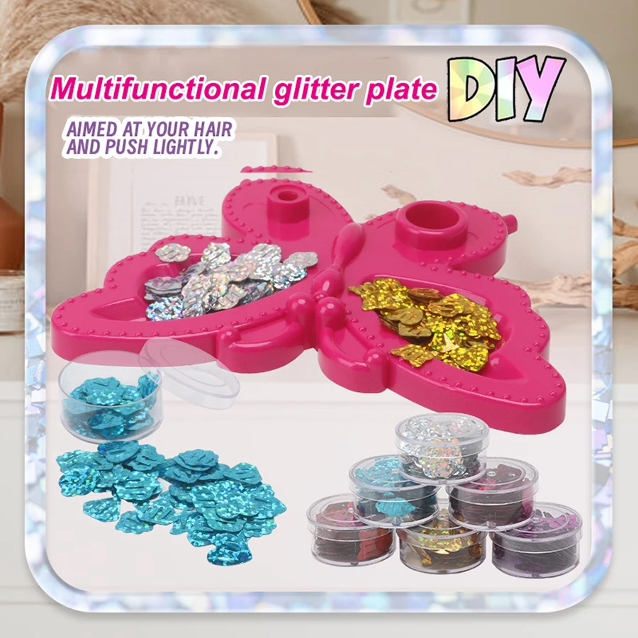 1 set of 840 pieces /420 DIY hair accessories Little Princess Girl Dress up accessories Makeup Hair Decoration toys Charm stylin