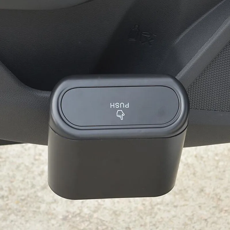 Universal Hanging Car Trash Can Garbage Can for Mercedes Benz A200 A180 B180 B200 CLA GLA AMG A B C E S Class CLS GLK CLK SLK
