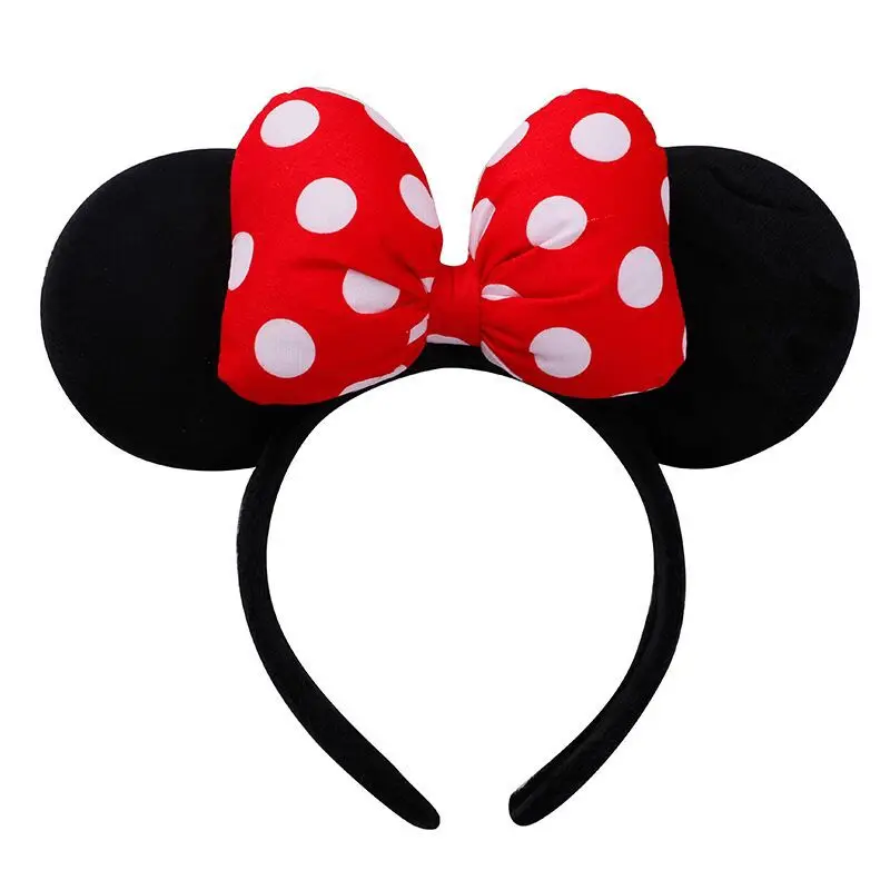 Mickey Mouse Ear Headband - Sequin Hair Hoop for Girls Birthday Party