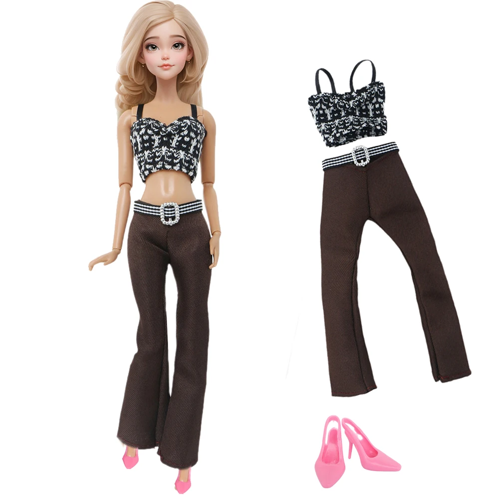 11.5'' Girl Doll Clothes and Accessories Tops Pants Trousers Skirt Daily Wear Outfit Shoes Boots Kids Toy Gifts