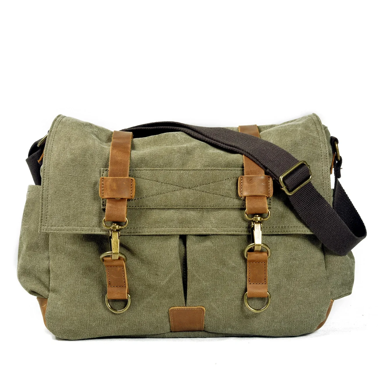 

New canvas bag men's diagonal leisure riding shoulder tooling large capacity outdoor messenger