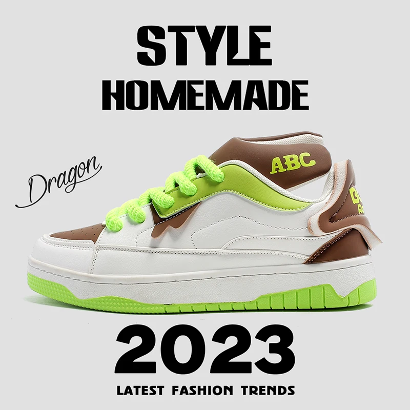 

New Men and Women Fashion Sneaker Elegant Lace Up Breathable Skateboarding Shoes Casual Designer Sport Shoes for Male