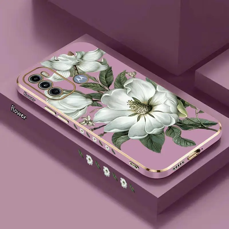 Blooming Jasmine Luxury Plating Phone Case Cover