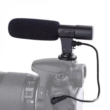 캐논 니콘 DSLR 카메라용 범용 마이크, DV 캠코더, MIC-01 SLR 카메라용, 외부 스테레오 마이크 액세서리, 3.5mm