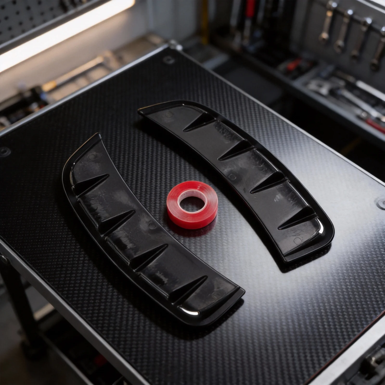 Frontstoßstangen-Seitenspoiler, kompatibel mit Mercedes A-Klasse W177 A180L A200L 2018 2022 für verbessertes Fahrzeugdesign – Detail 6
