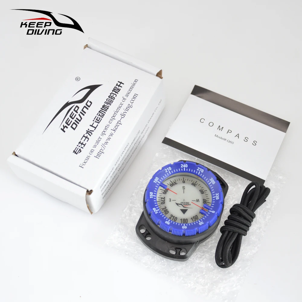 1 PCS Strong Magnetic 50M Waterproof Scuba Diving Compass Elastic Rope Diver Underwater Direction Watch Equipment Accessory 6