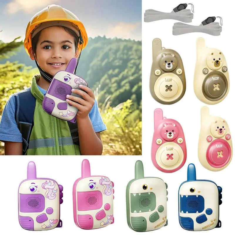 Kids Walkie Talkie Long Range Outdoor Handheld Interphone Toy 2 Way Radio Toy for Camping Outdoor Adventure Game Birthday Gifts 6