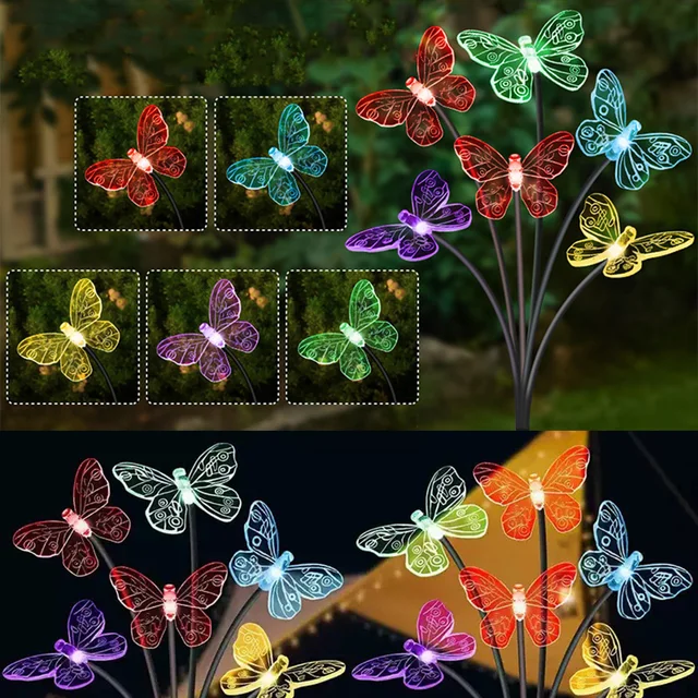 3PCS Butterfly Solar Power LED Light Outdoor Garden Lawn Lamp Decor Fairy  Light Flying Butterfly Gardening Decoration Accessory - Price history &  Review, AliExpress Seller - US World Store