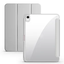 Crystal Clear Hard Back Shell for iPad - Durable Protective Case for Various iPad Models (Gray)