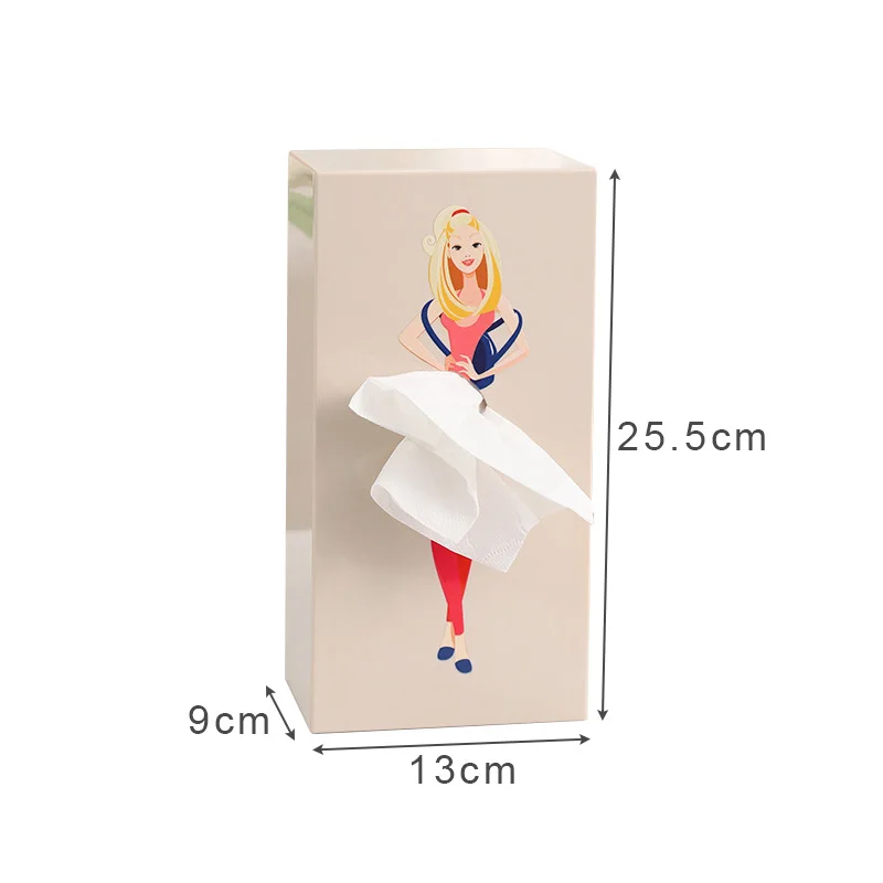 Creative Puffy Skirt Girl Tissue Box Funny Desktop Tissue Storage Box Organizer Home Coffee Shop Table Decoration Tissue Holder 6