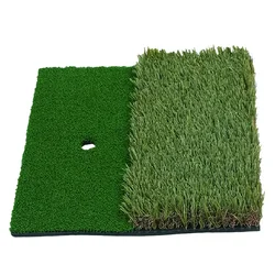 Premium Golf Practice Mat - Portable Artificial Turf with Tee Hole for Backyard and Indoor Swing & Chipping Training (WHITE)