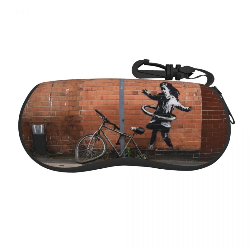 

Пользовательские защитные очки Banksy в виде ракушек, унисекс, классные граффити, уличное искусство, футляр для защиты солнцезащитных очков