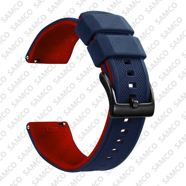 Enhanced Quick Release Silicone Watch Strap - Premium Rubber Band Replacement