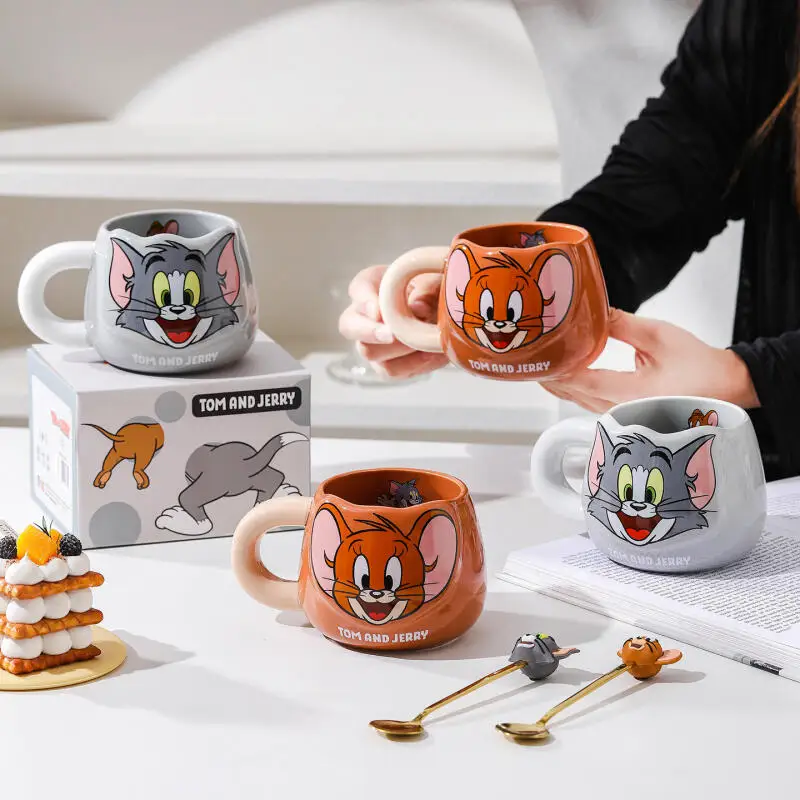 Tom and Jerry Ceramic Cartoon Mug - Cute and Funny Drinkware